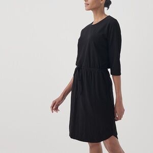 PACT | Relaxed Slub Tie Waist Dress Organic Cotton | L